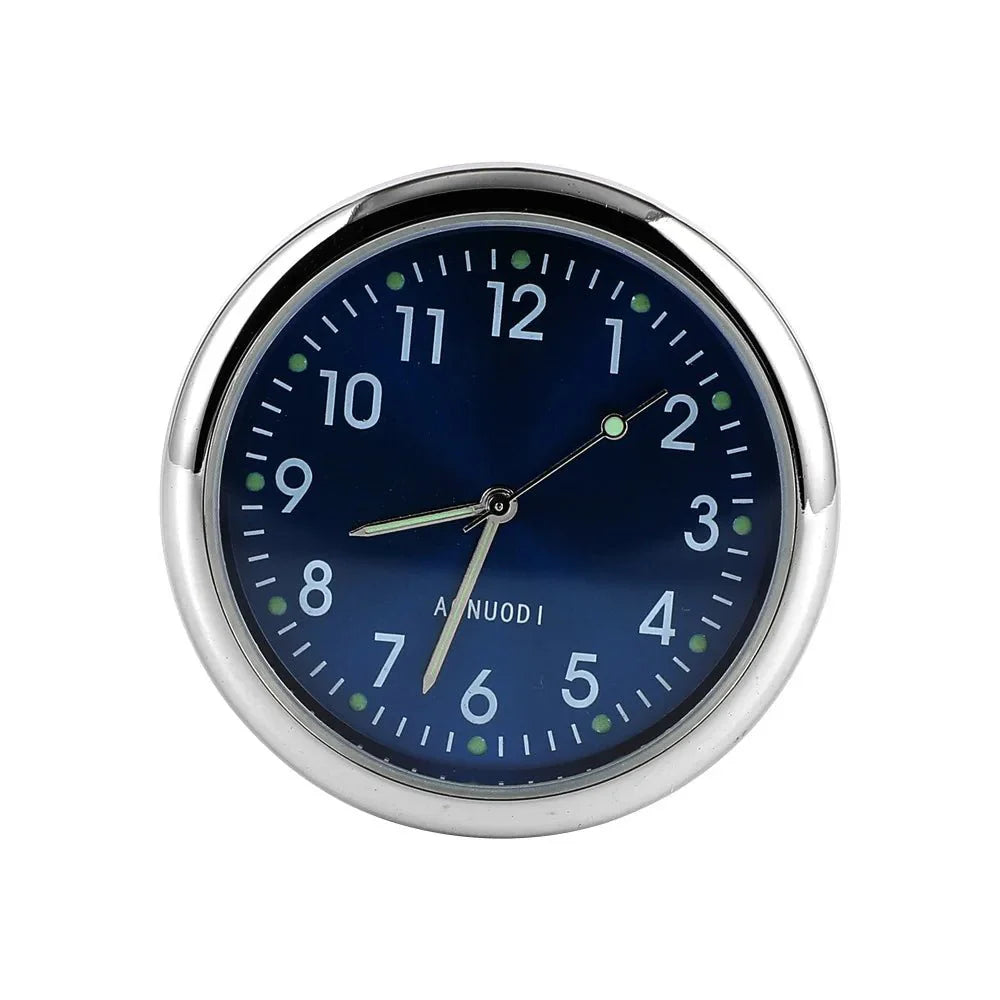 Mini Car Clock | Luminous Quartz Stick-On Dashboard Watch with Sapphire Glass