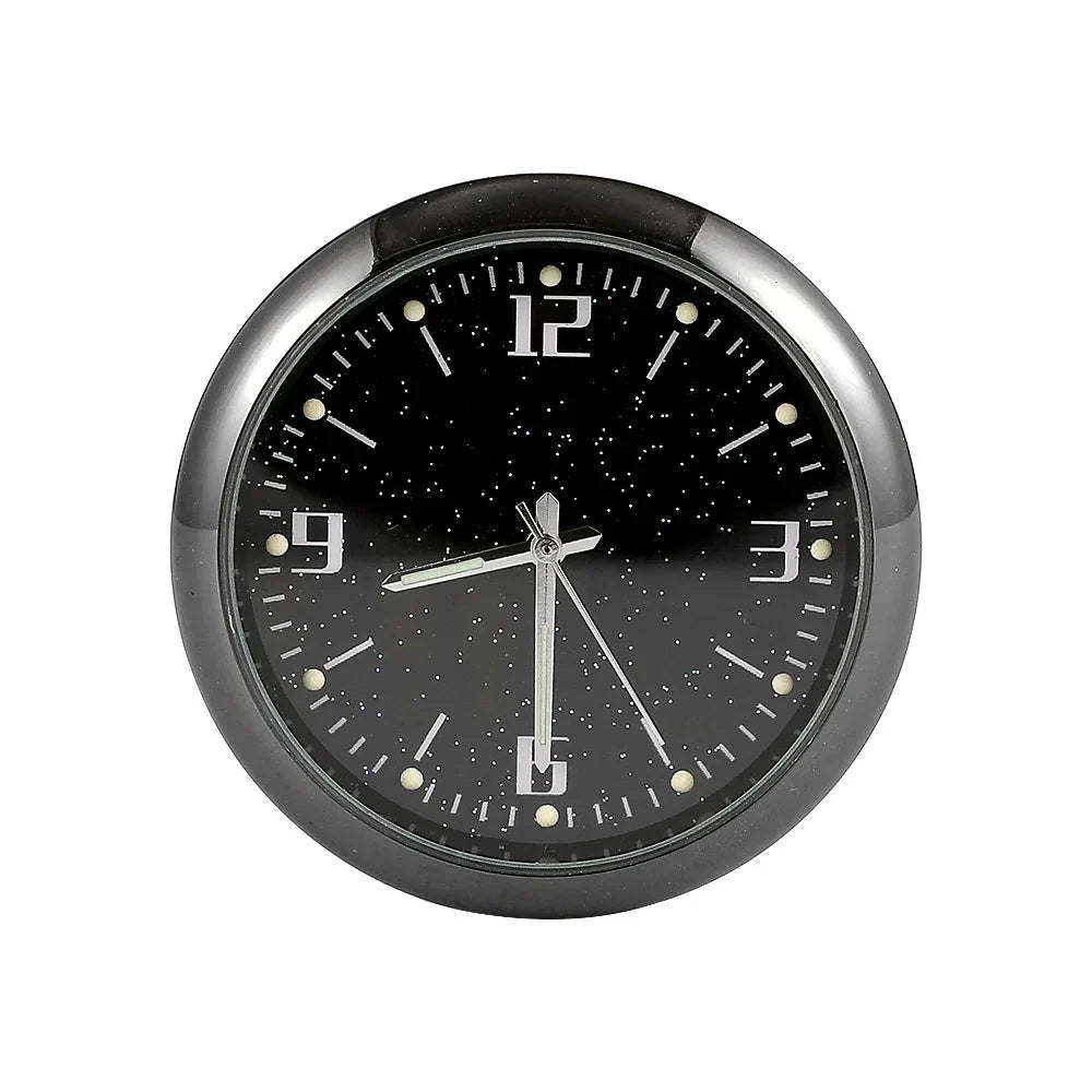 Mini Car Clock | Luminous Quartz Stick-On Dashboard Watch with Sapphire Glass