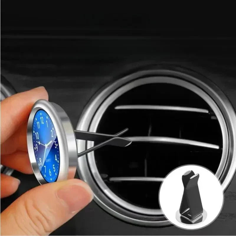 Mini Car Clock | Luminous Quartz Stick-On Dashboard Watch with Sapphire Glass