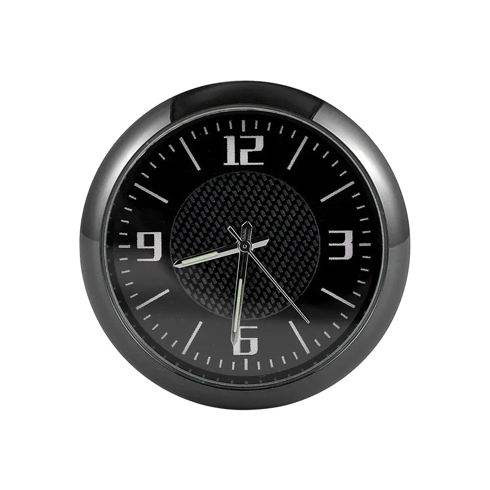 Mini Car Clock | Luminous Quartz Stick-On Dashboard Watch with Sapphire Glass