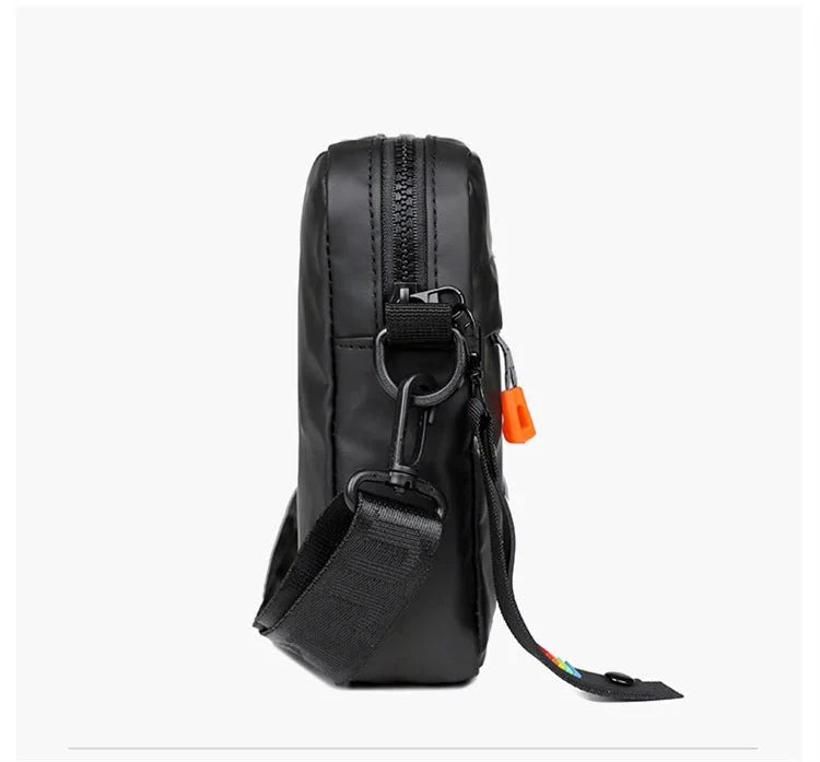 Mini Men’s Crossbody Phone Bag – Waterproof PU Leather Shoulder Messenger Bag