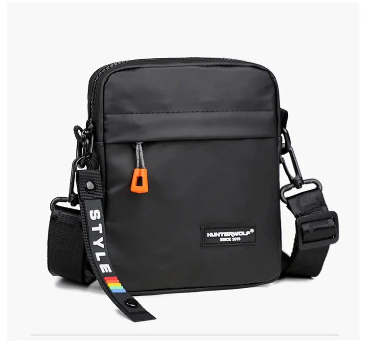Mini Men’s Crossbody Phone Bag – Waterproof PU Leather Shoulder Messenger Bag