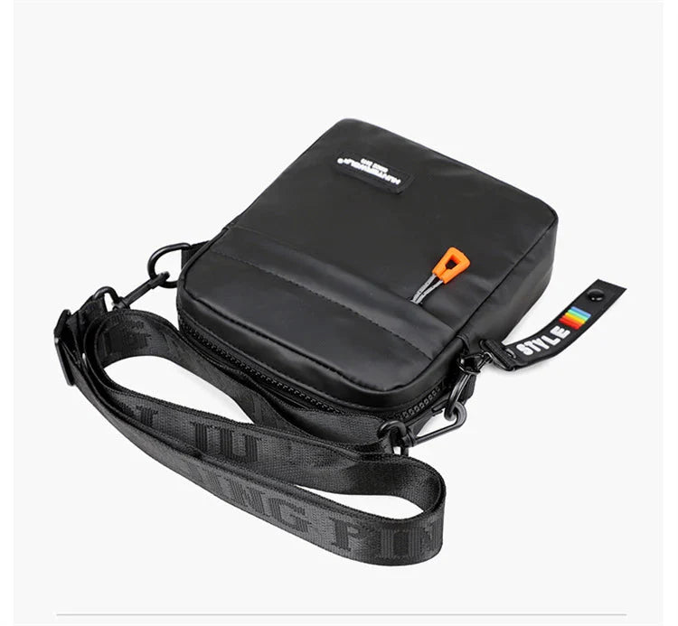 Mini Men’s Crossbody Phone Bag – Waterproof PU Leather Shoulder Messenger Bag