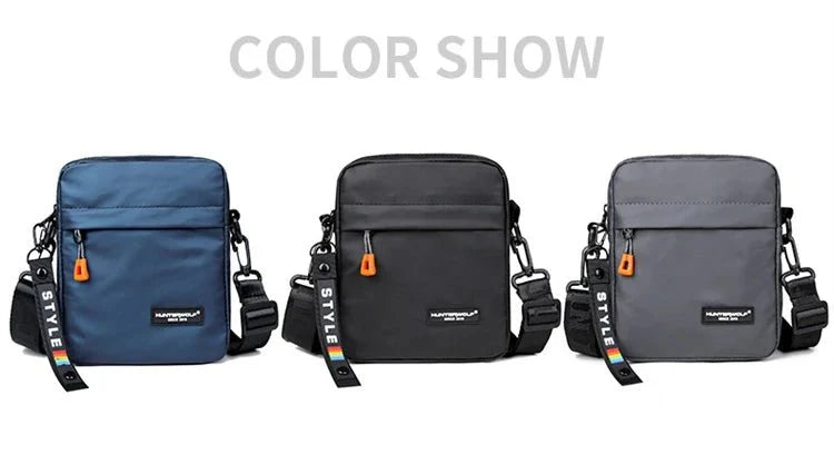 Mini Men’s Crossbody Phone Bag – Waterproof PU Leather Shoulder Messenger Bag