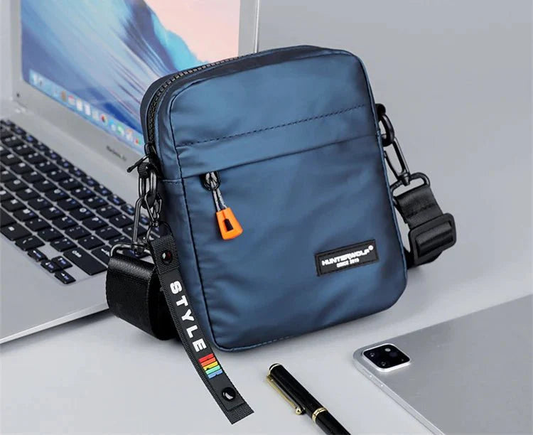 Mini Men’s Crossbody Phone Bag – Waterproof PU Leather Shoulder Messenger Bag