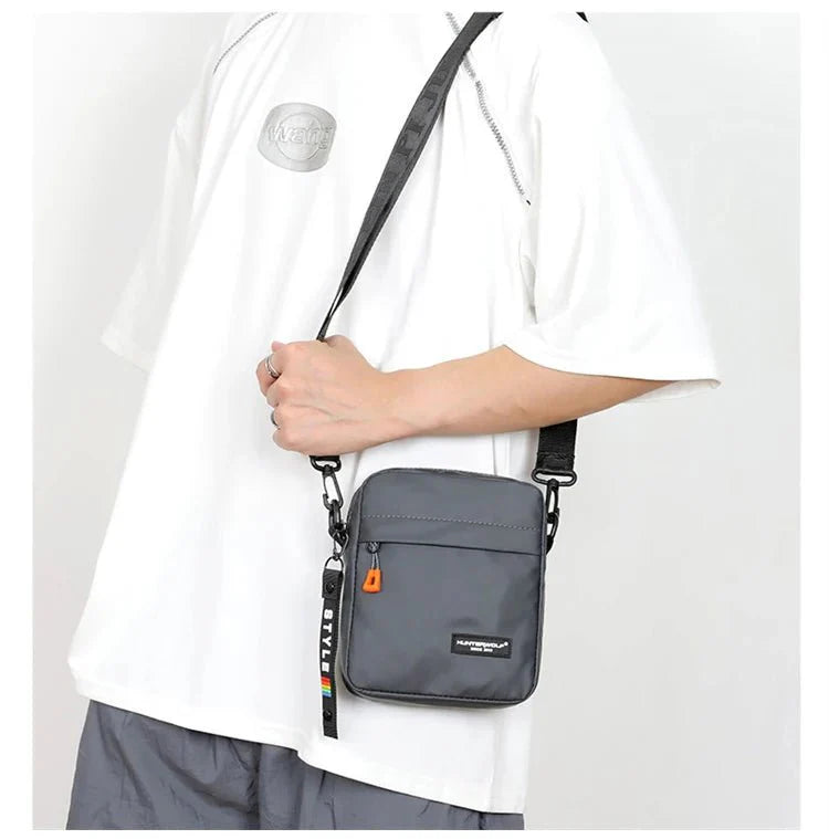 Mini Men’s Crossbody Phone Bag – Waterproof PU Leather Shoulder Messenger Bag