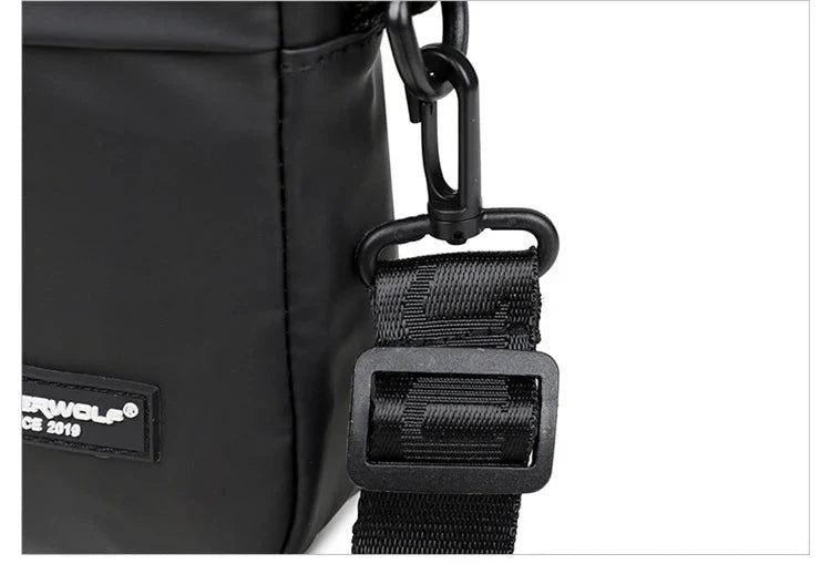 Mini Men’s Crossbody Phone Bag – Waterproof PU Leather Shoulder Messenger Bag