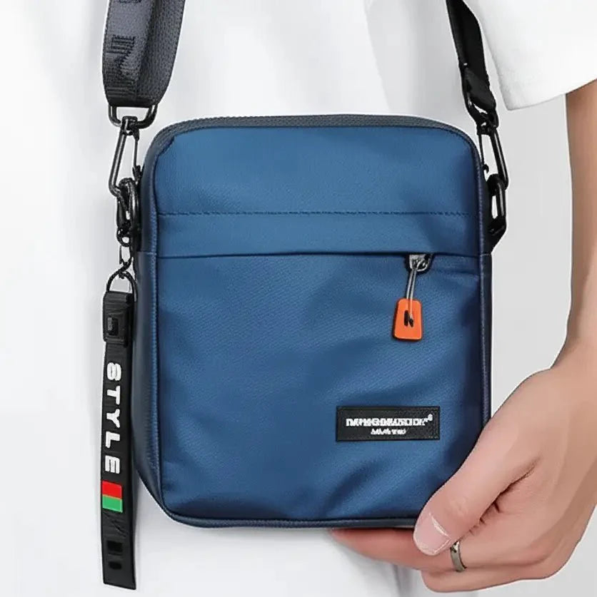 Mini Men’s Crossbody Phone Bag – Waterproof PU Leather Shoulder Messenger Bag