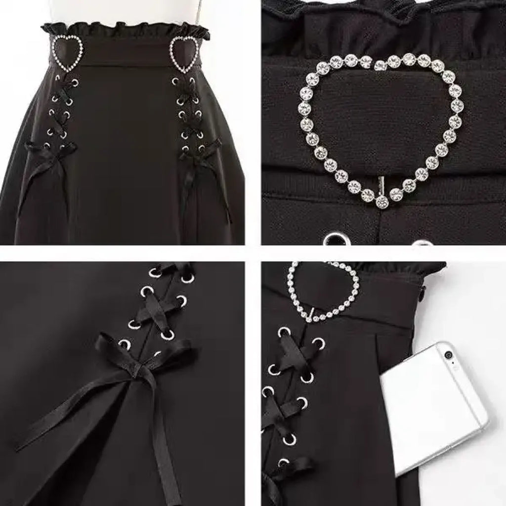 Harajuku Slim Fit Mini Skirt