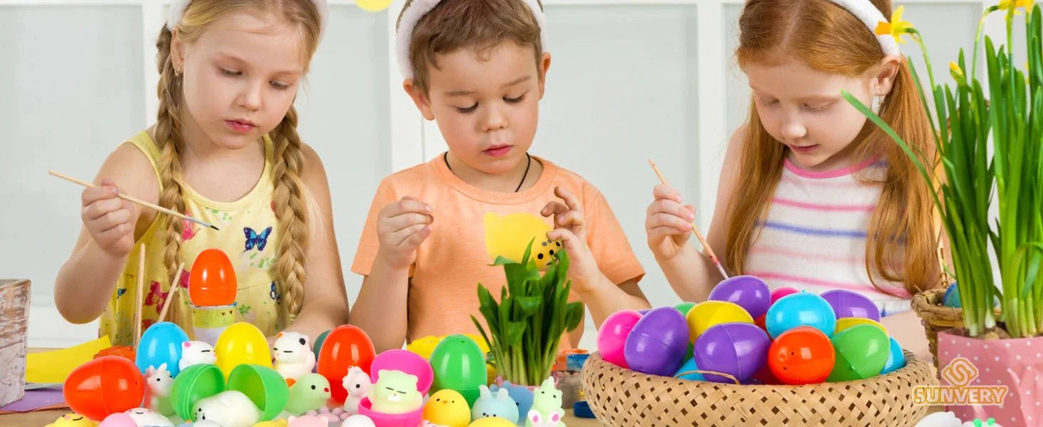 Mochi Squishy Toy Filled Easter Eggs – Animal Stress Relief Toys