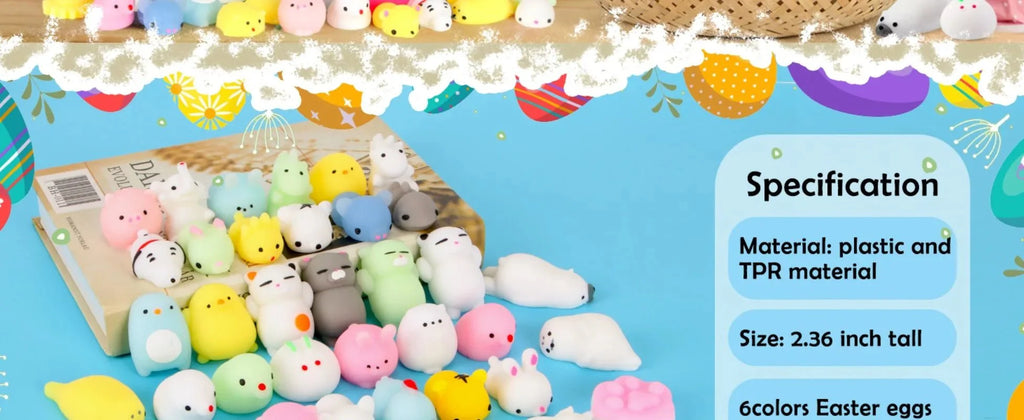 Mochi Squishy Toy Filled Easter Eggs – Animal Stress Relief Toys