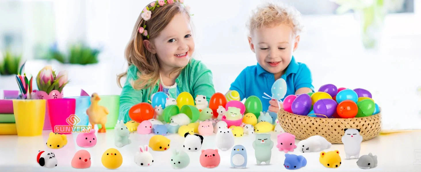 Mochi Squishy Toy Filled Easter Eggs – Animal Stress Relief Toys