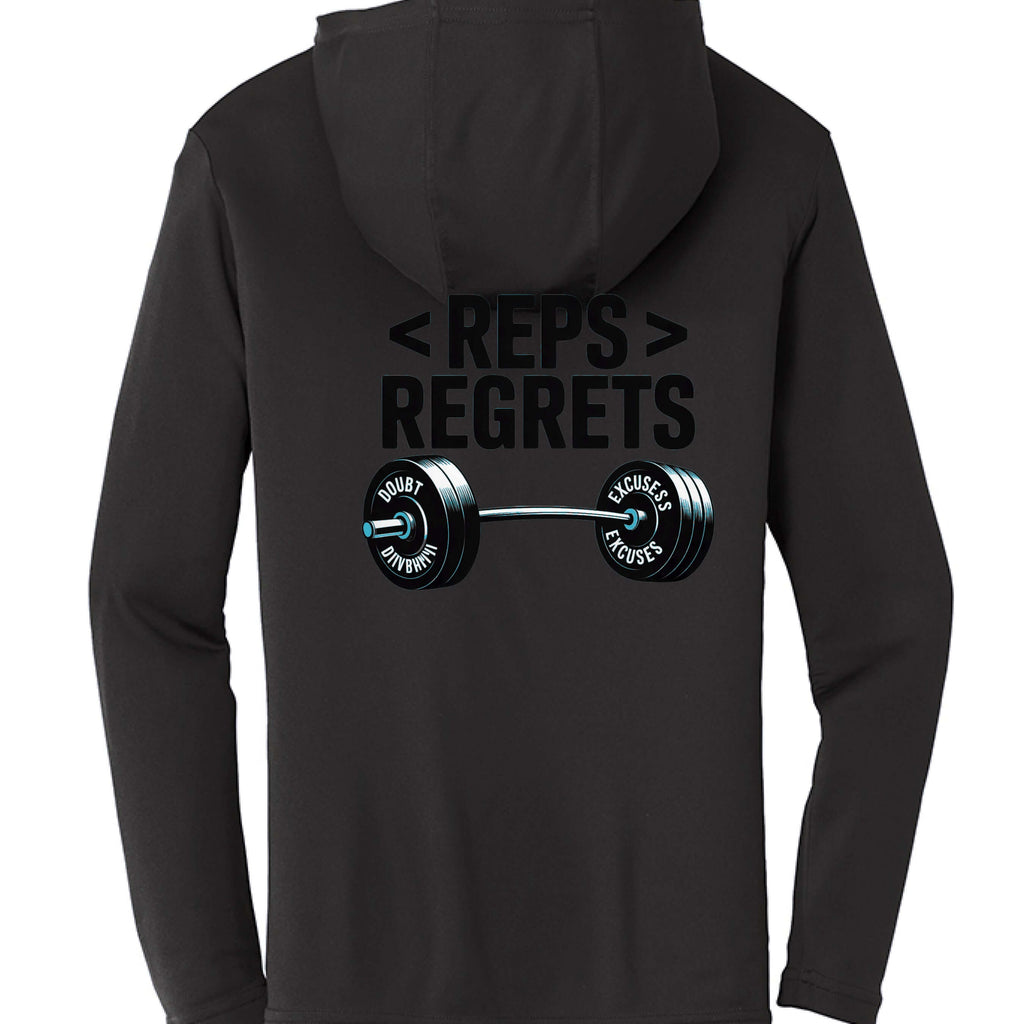 Reps over Regrets Hooded Long Sleeve Tee