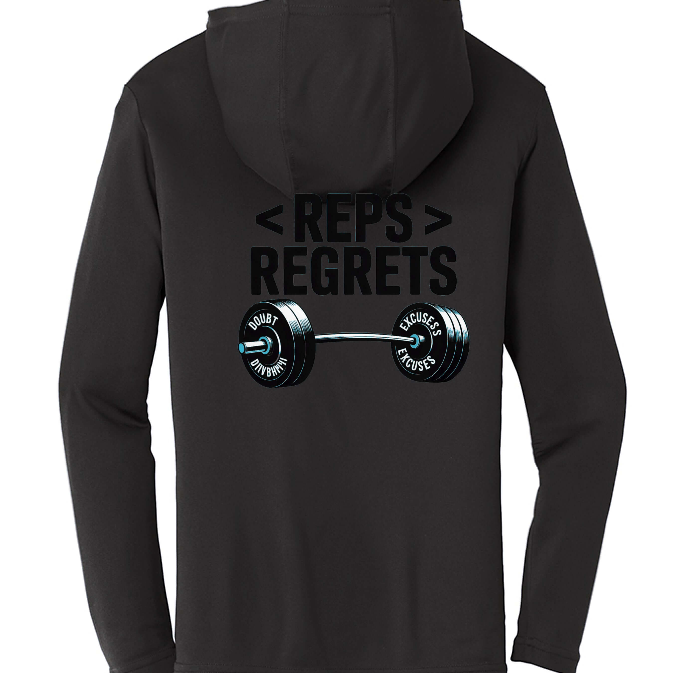 Reps over Regrets Hooded Long Sleeve Tee