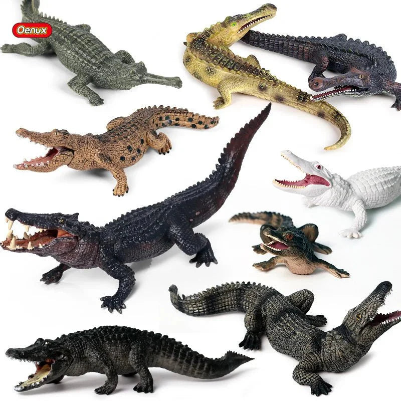 Sarcosuchus Crocodile Action Figure – Hand-Painted Wild Animal Model