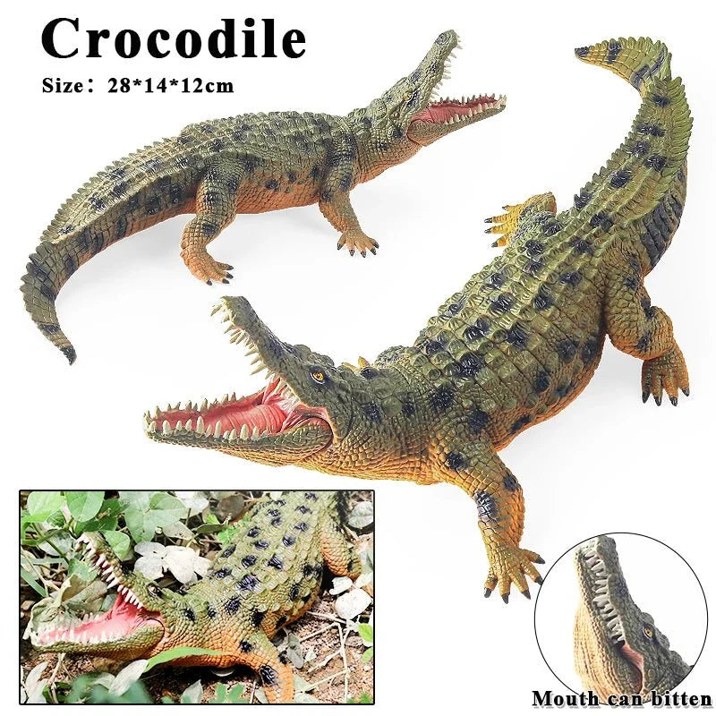 Sarcosuchus Crocodile Action Figure – Hand-Painted Wild Animal Model