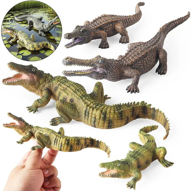 Sarcosuchus Crocodile Action Figure – Hand-Painted Wild Animal Model