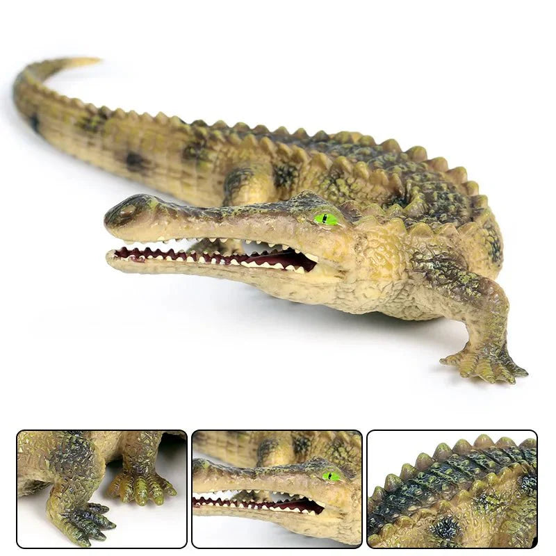 Sarcosuchus Crocodile Action Figure – Hand-Painted Wild Animal Model
