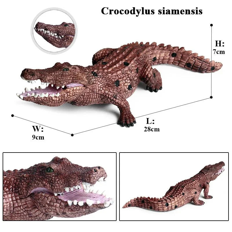 Sarcosuchus Crocodile Action Figure – Hand-Painted Wild Animal Model