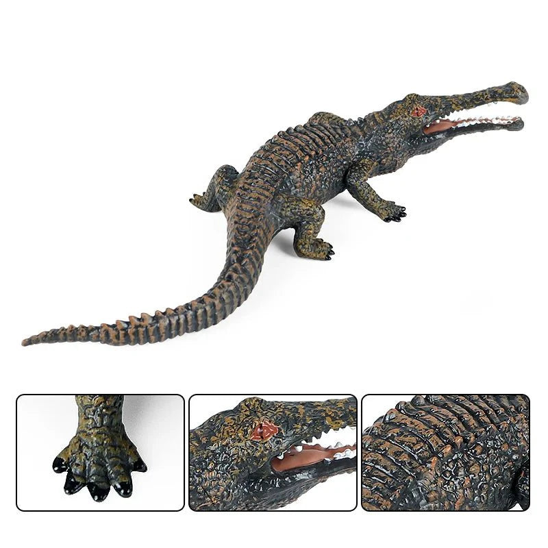 Sarcosuchus Crocodile Action Figure – Hand-Painted Wild Animal Model