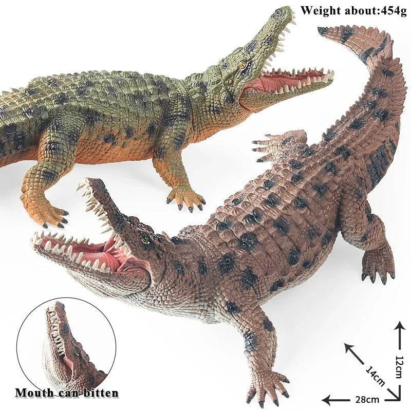 Sarcosuchus Crocodile Action Figure – Hand-Painted Wild Animal Model