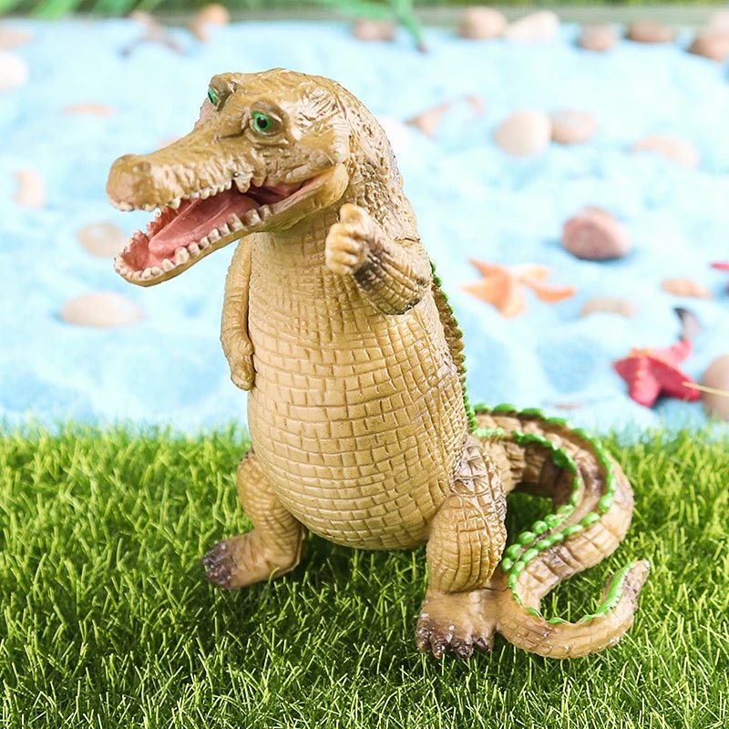 Sarcosuchus Crocodile Action Figure – Hand-Painted Wild Animal Model