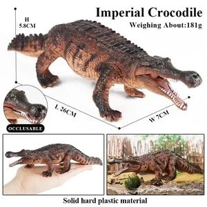 Sarcosuchus Crocodile Action Figure – Hand-Painted Wild Animal Model
