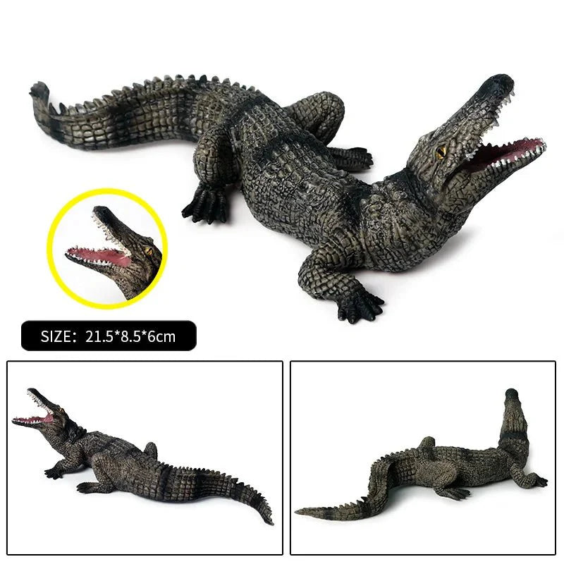 Sarcosuchus Crocodile Action Figure – Hand-Painted Wild Animal Model