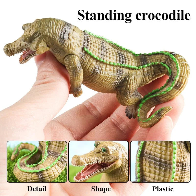 Sarcosuchus Crocodile Action Figure – Hand-Painted Wild Animal Model