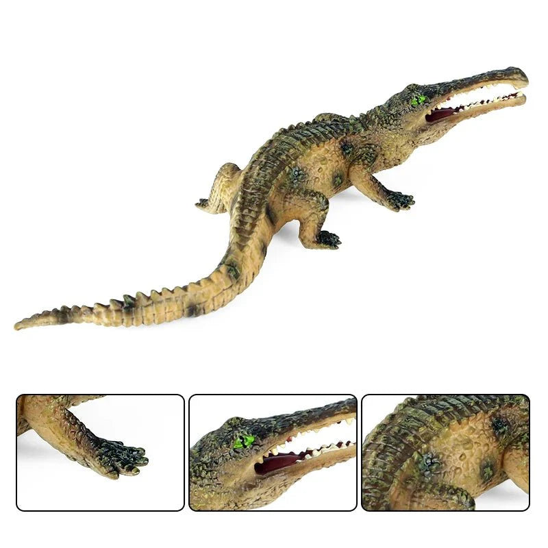 Sarcosuchus Crocodile Action Figure – Hand-Painted Wild Animal Model
