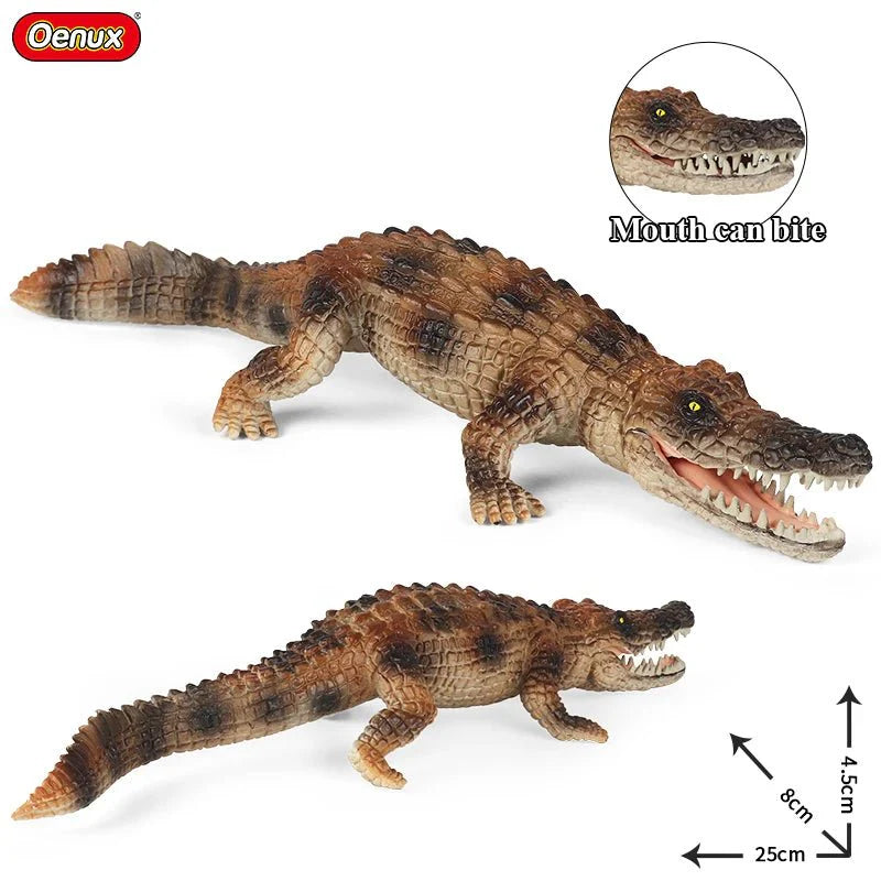Sarcosuchus Crocodile Action Figure – Hand-Painted Wild Animal Model