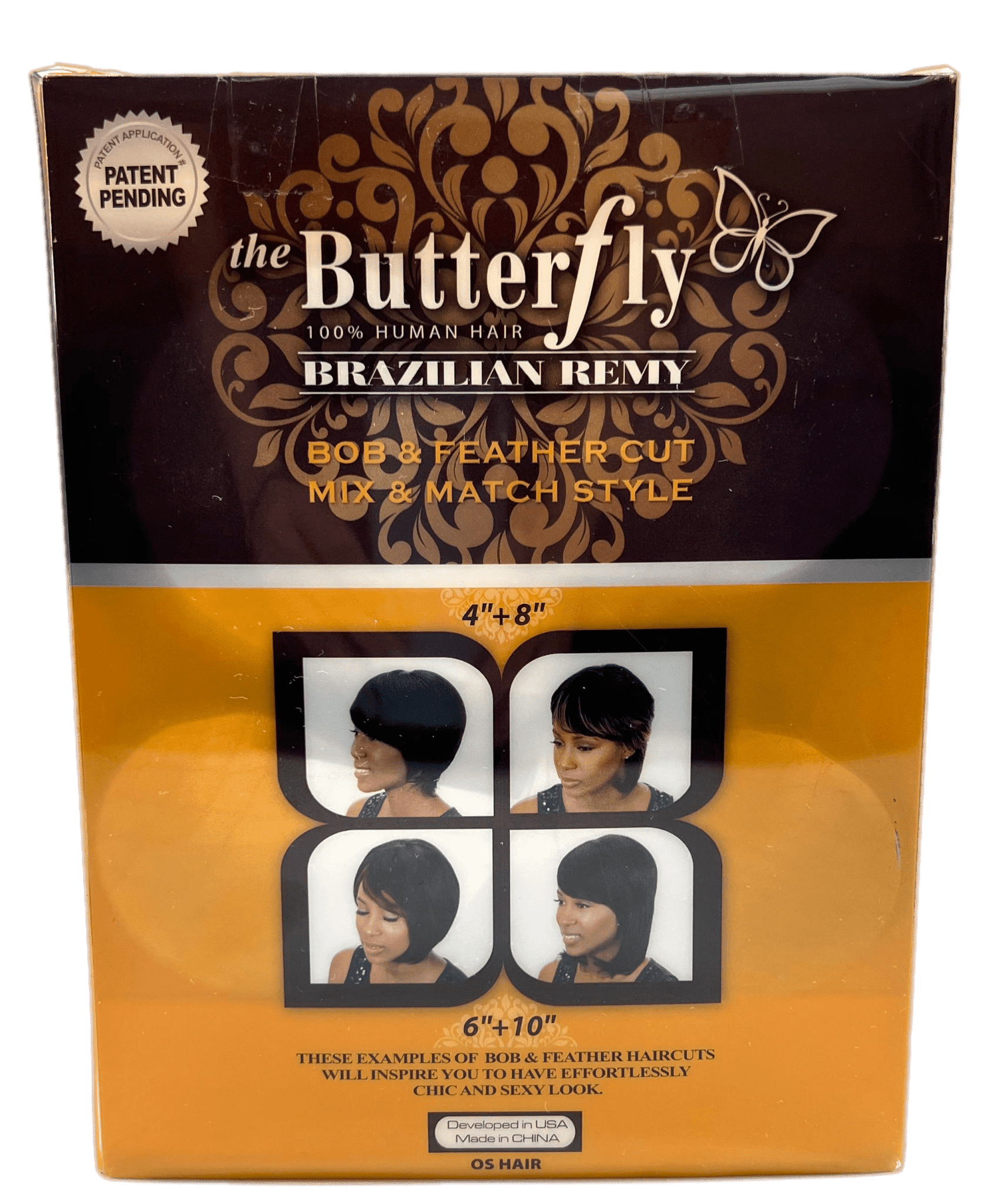 Oh! Yes 100% Human Hair-The Butterfly Wrap 4''8''+free closure