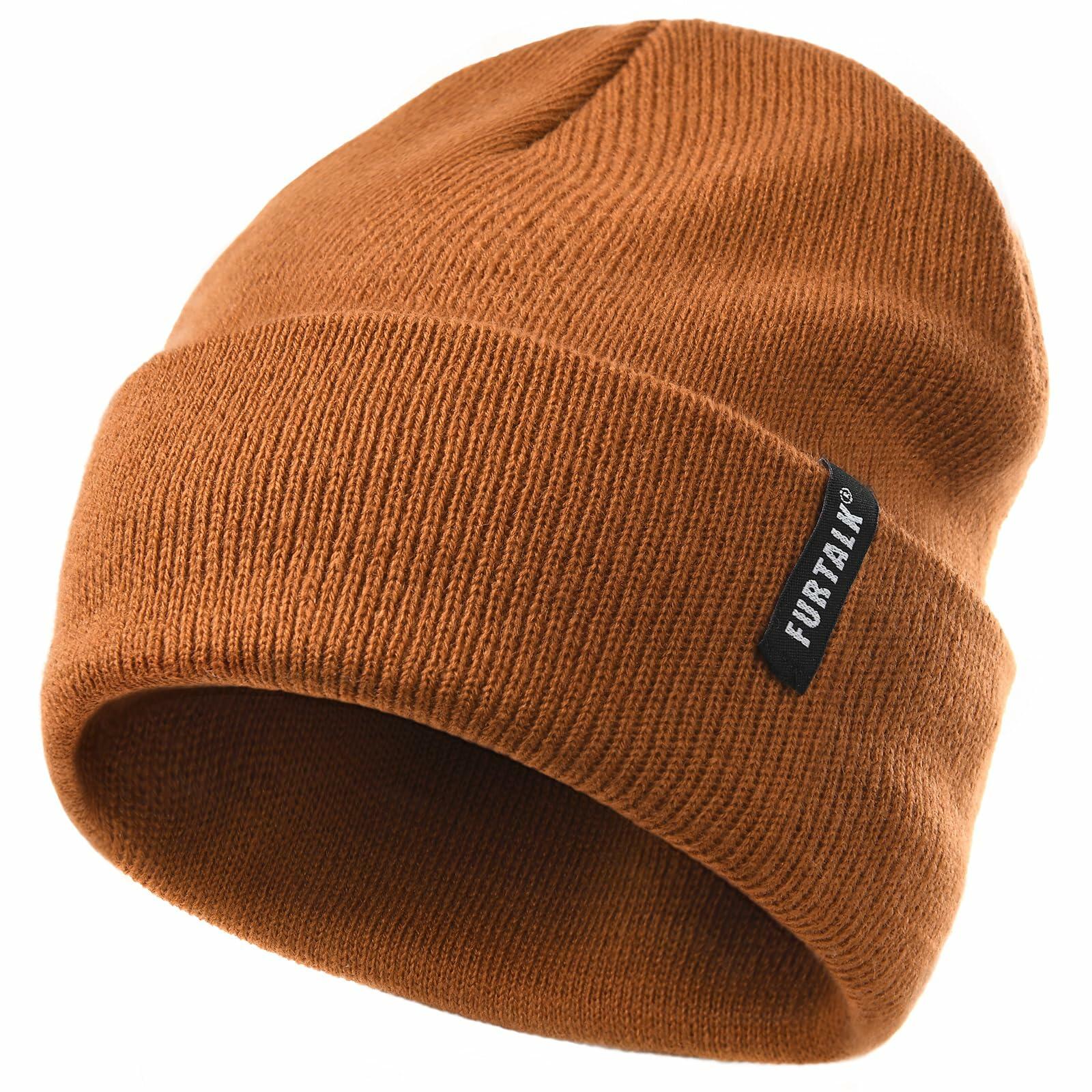 FURTALK Toddler Knit Beanie Hat Winter Kids 0-8 Years Warm Soft Cap