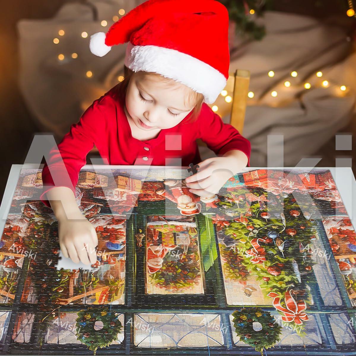 Holiday Shop Christmas Advent Calendar 2025 Jigsaw Puzzle 1000pcs 27.6x19.7in