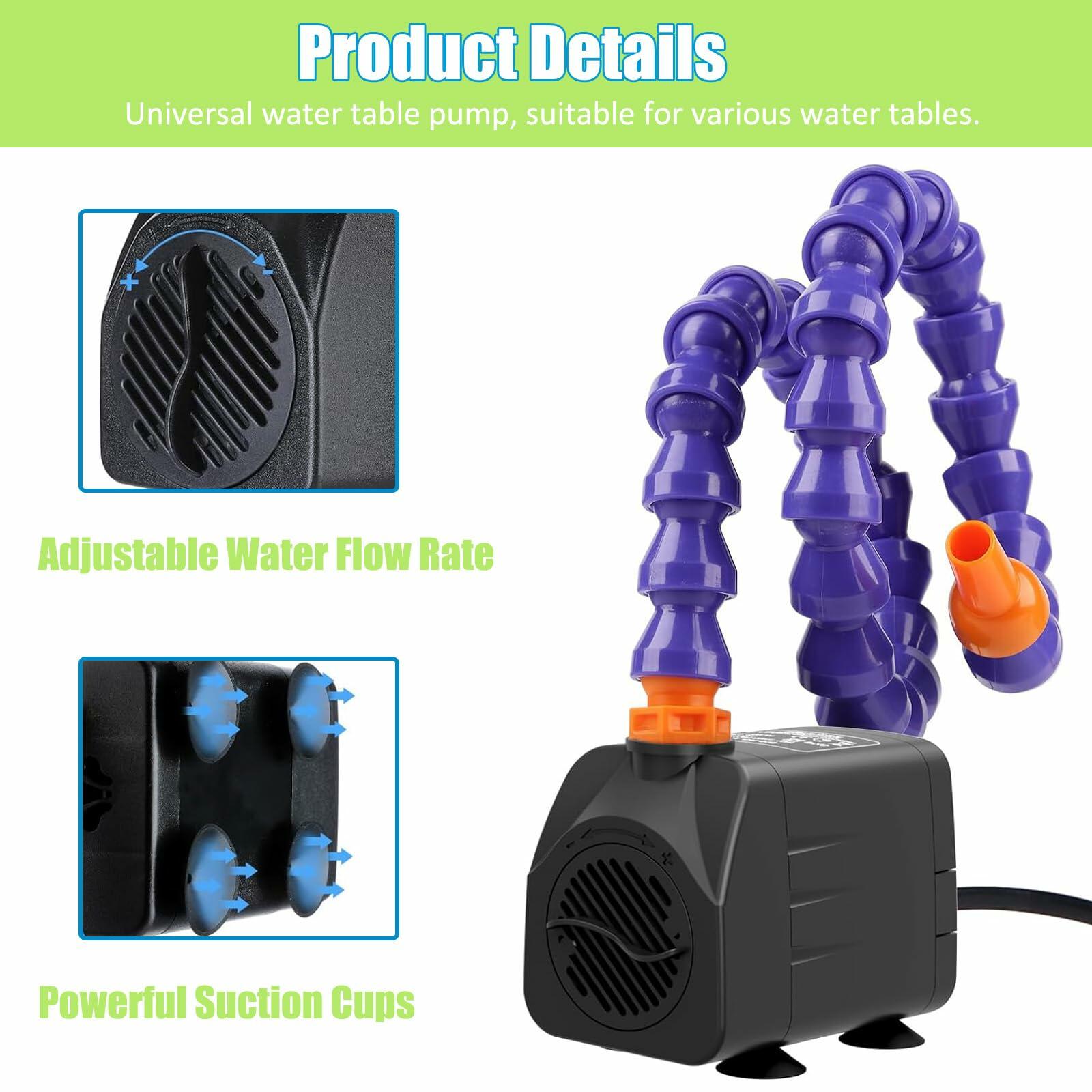 Generic Adjustable Automatic Water Table Pump One Way Universal DIY Outdoor Toy