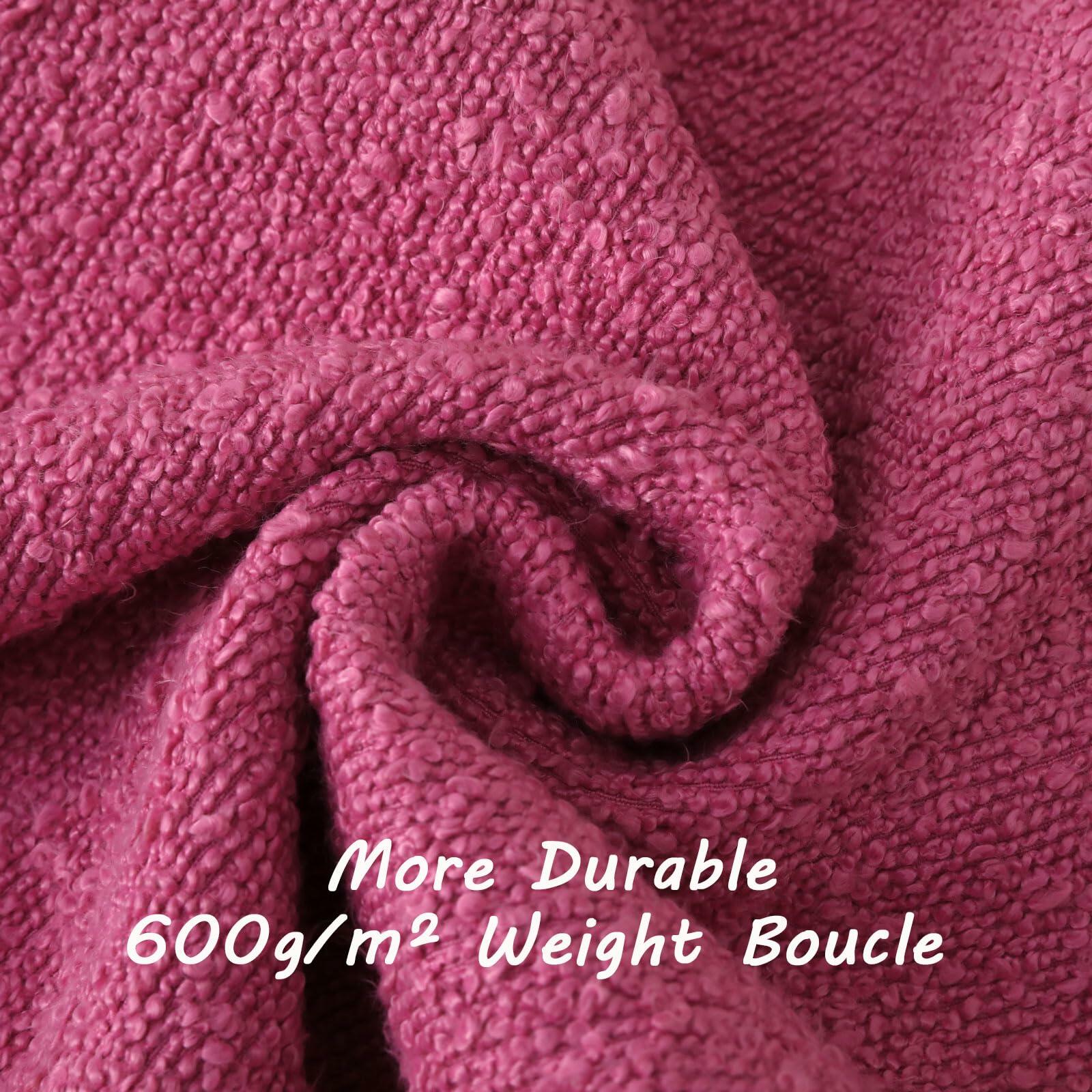 FUTEI Hot Pink Decorative Throw Pillow Covers 20x20 Inch Pack of 2 Cozy