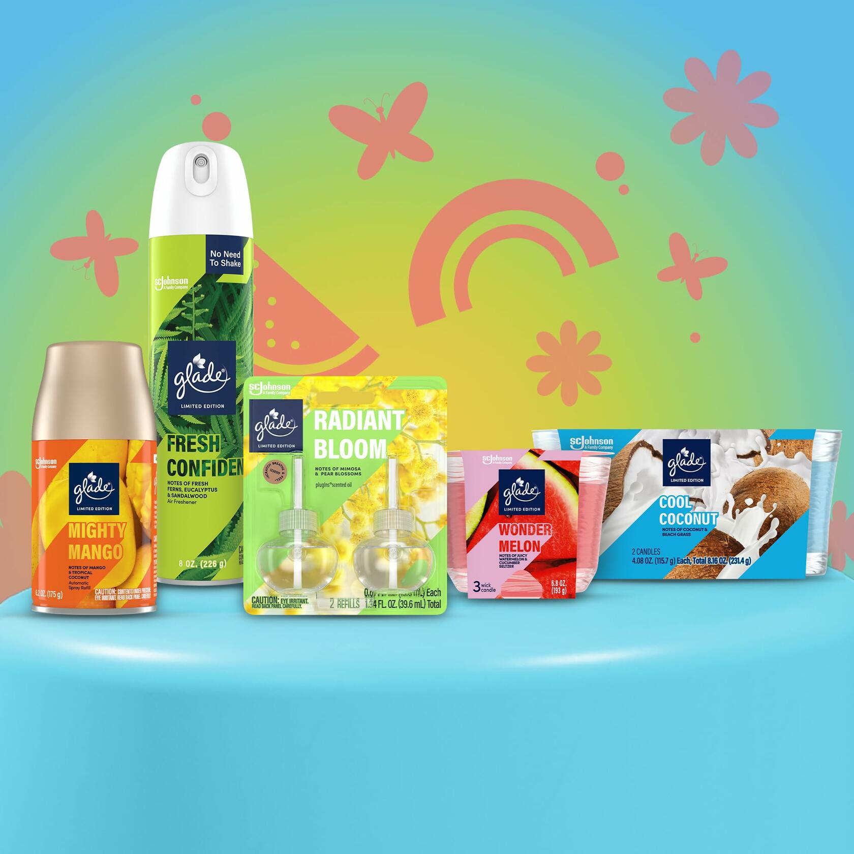Glade Automatic Spray Refill Radiant Bloom Scented Air Freshener 6.2 Oz