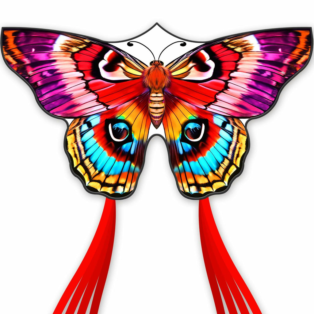 DoinFly Butterflys Kids Kite Easy Fly w/ 328ft Line & Winder Red 1 Pack