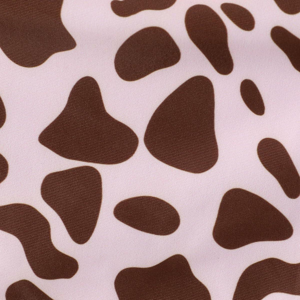PATPAT Girls 2-Piece Tankini Swimsuit Set Cheetah Brown Size 8-9