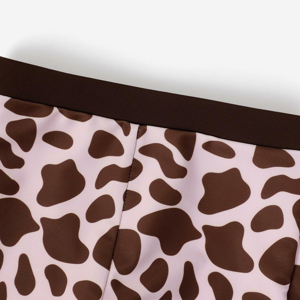 PATPAT Girls 2-Piece Tankini Swimsuit Set Cheetah Brown Size 8-9