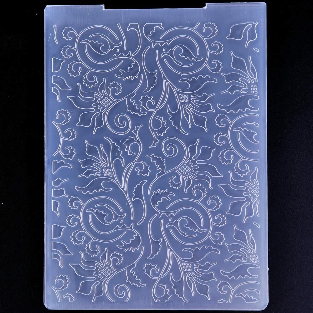 DDOUJOY Plastic Embossing Folders Flowers Leaves Bird 5pcs for Card Making