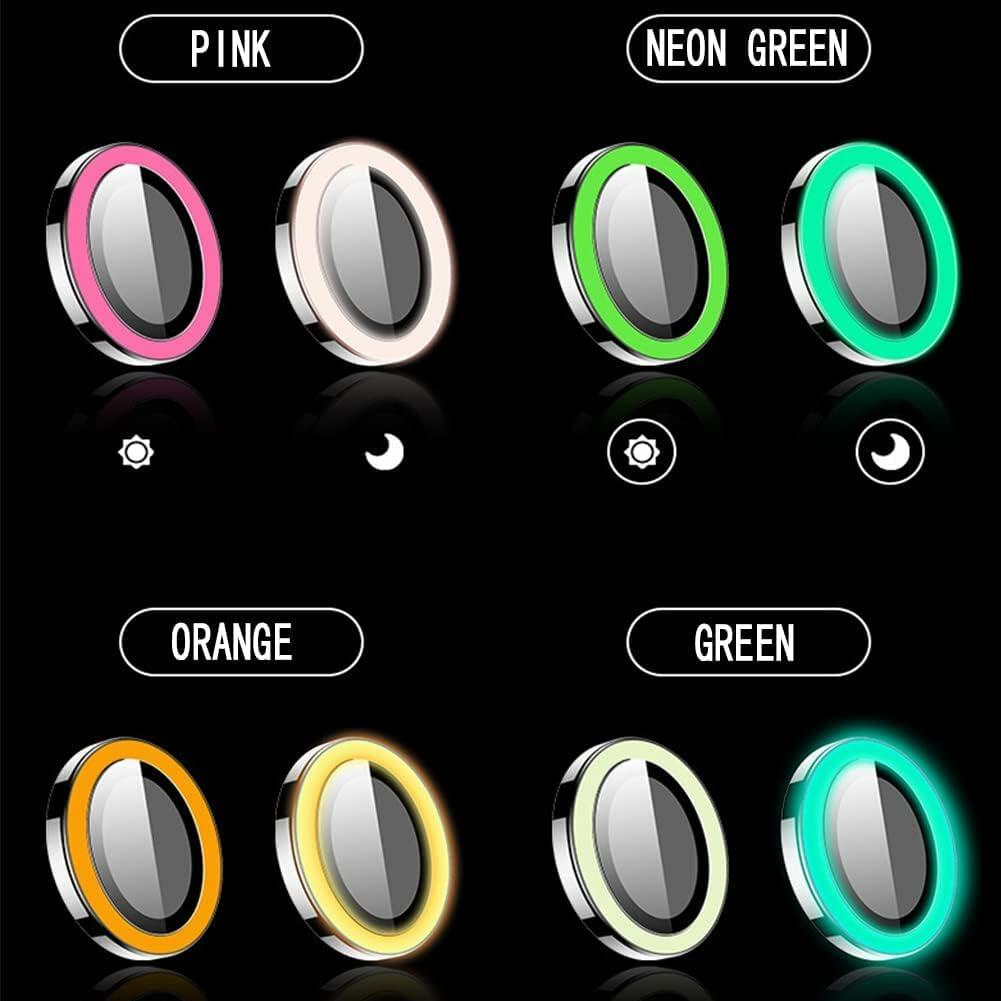 Generic Glow in The Dark iPhone 16 Pro Max Camera Lens Protector Pink