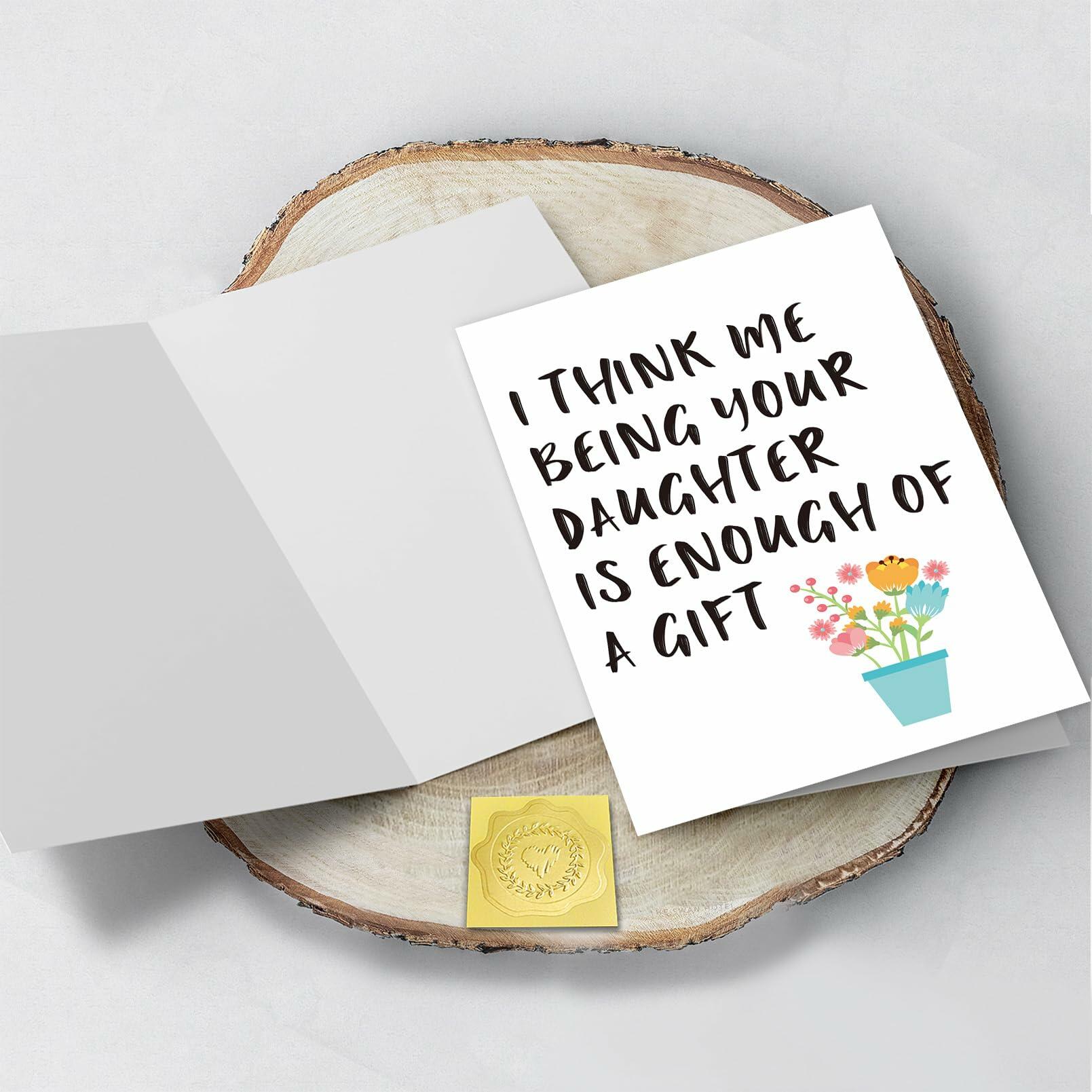 CSMOSJgreetings Mothers Day Card from Daughter Cheeky Gift Color #1