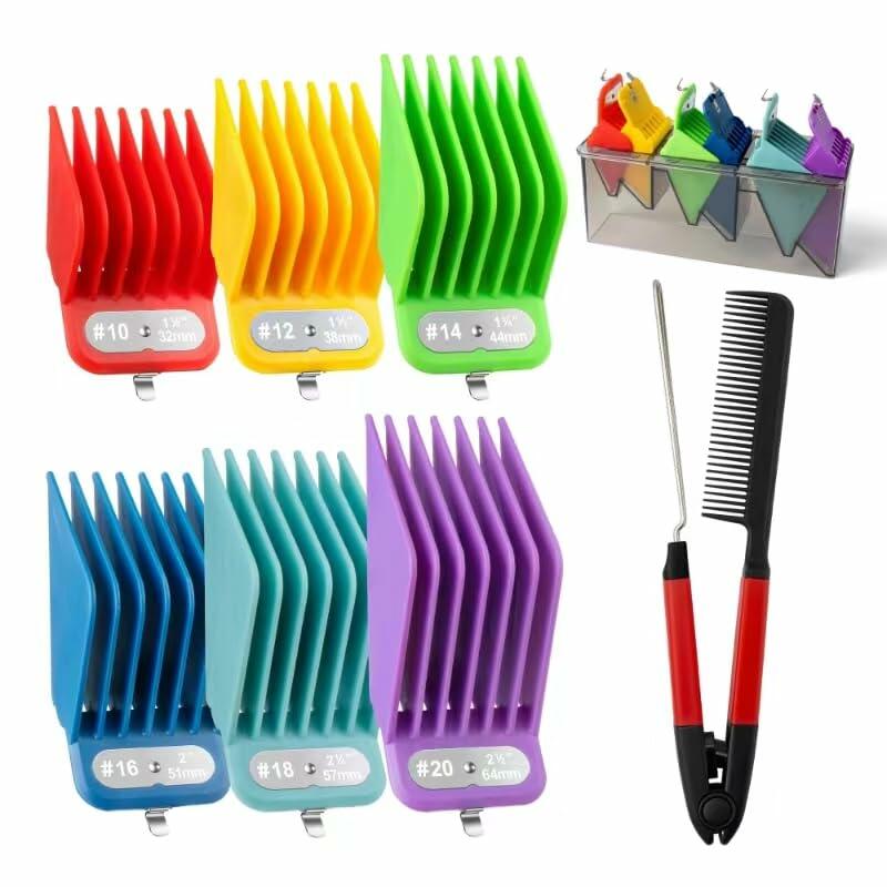 CLIPFIT Extra Long Clipper Guards Set Compatible with Andis Master #10-16