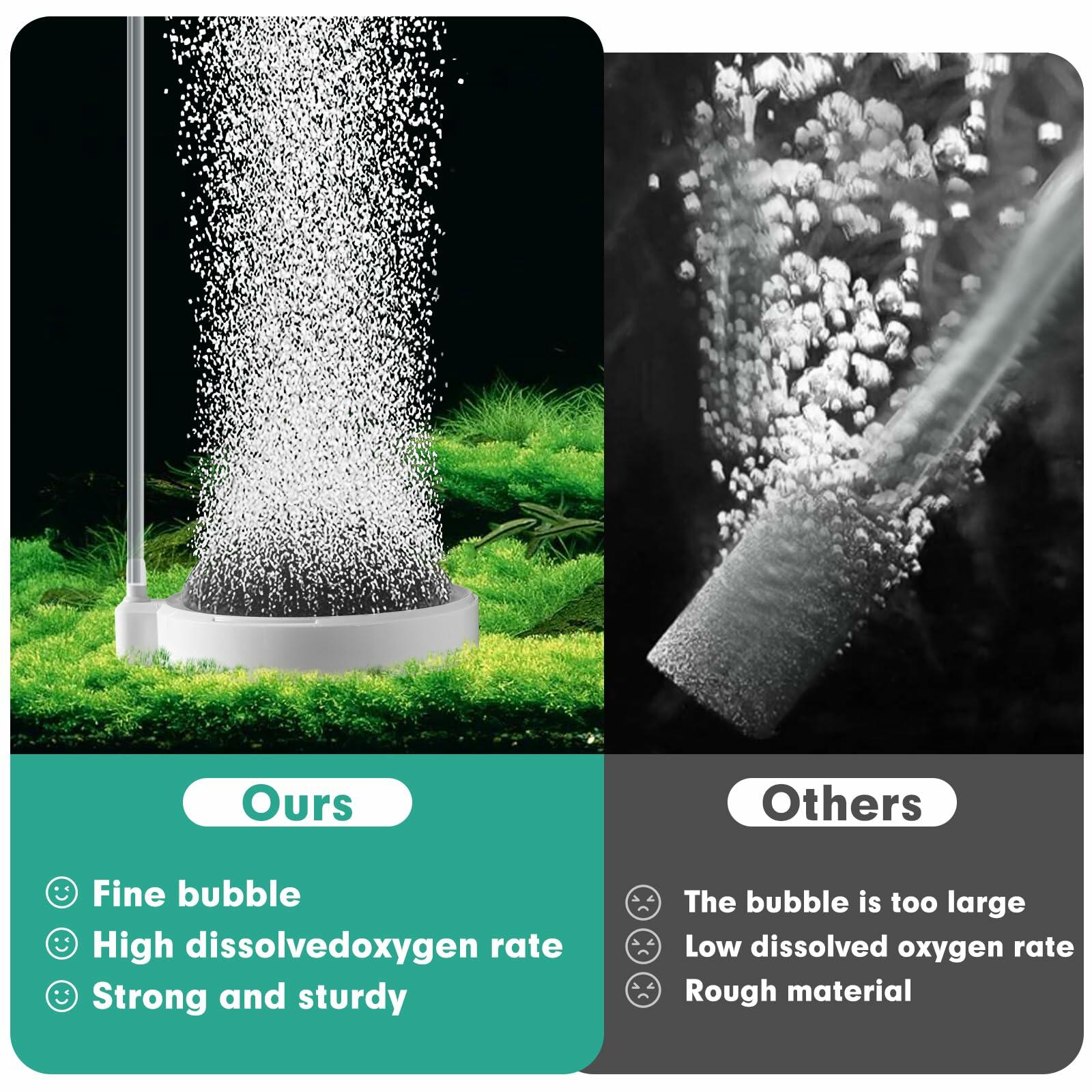 BLOTFISH Nano Air Stone 4-Inch Aquarium Bubbler Quiet High Oxygen Diffusion