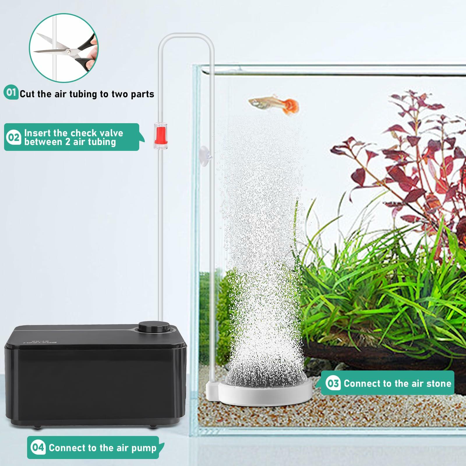 BLOTFISH Nano Air Stone 4-Inch Aquarium Bubbler Quiet High Oxygen Diffusion