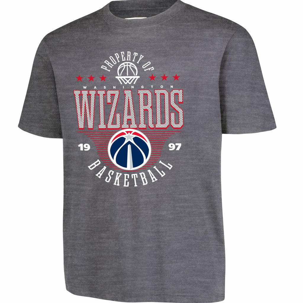 Ultra Game Boys' Mad Props T-Shirt Washington Wizards Heather Charcoal Size 8