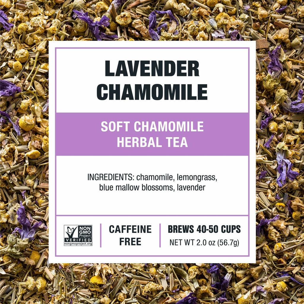 Tiesta Tea Lavender Chamomile Herbal Tea Loose Leaf Caffeine-Free 2oz Tin