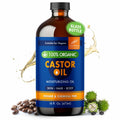 Sandhu's Organic Castor Oil 16oz Pure Unrefined Hexane-Free Natural