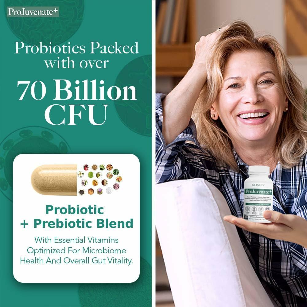 KLISSEN ProJuvenate+ Probiotic Weight Management Women 70B CFU 60 Ct